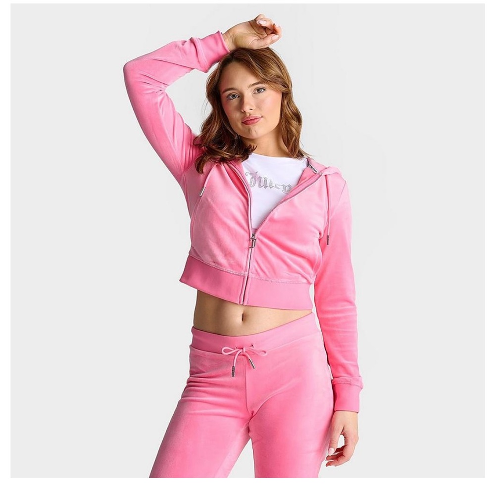 Juicy Couture OG Big Bling Velour Sweatsuit Set